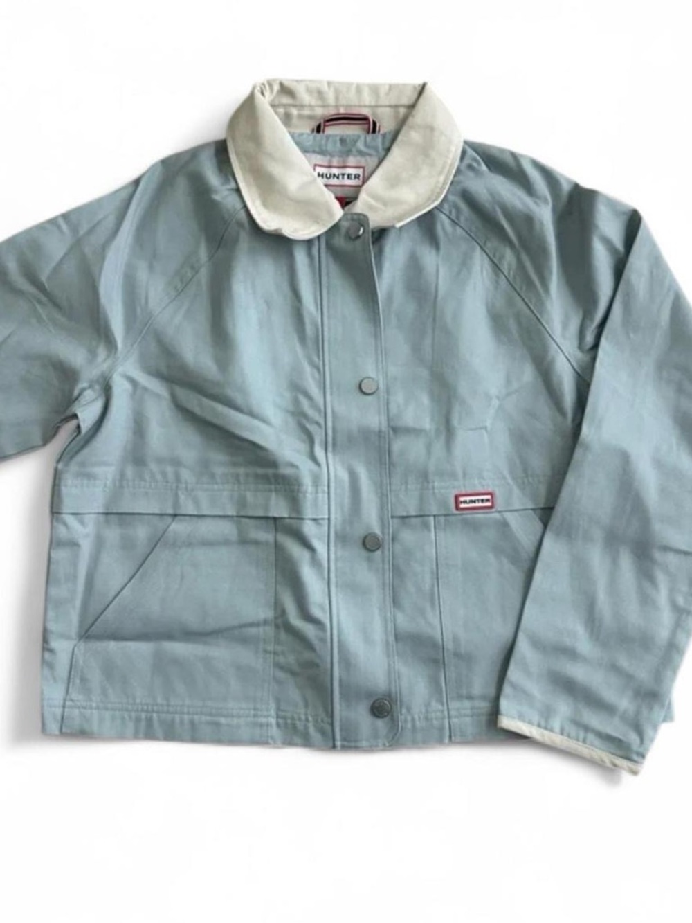 NWT Hunter Light Weight Barn Jacket with Cream Contrast Collar